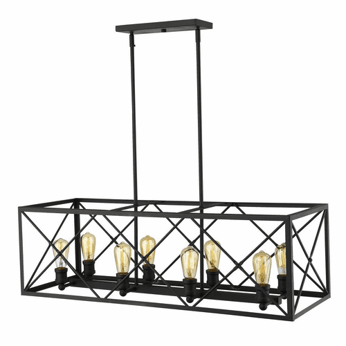 Acclaim Brooklyn 8-Light Island Pendant - Matte Black - IN21123BK