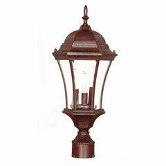 Acclaim Bryn Mawr 3-Light Outdoor Post Mount - Burled Walnut - 5027BW