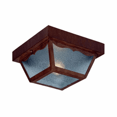 Acclaim Builder's Choice 1-Light Outdoor Flushmount - Burled Walnut - 4901BW
