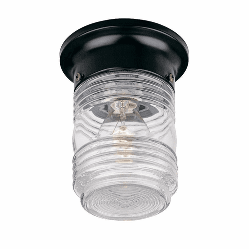 Acclaim Builder's Choice 1-Light Outdoor Flushmount - Matte Black - 101BK