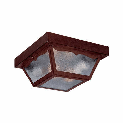 Acclaim Builder's Choice 2-Light Outdoor Flushmount - Burled Walnut - 4902BW