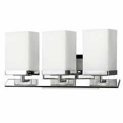 Acclaim Burgundy 3-Light Bath Vanity Light - Polished Nickel - IN41326PN