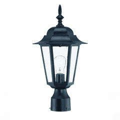 Acclaim Camelot 1-Light Outdoor Post Mount - Matte Black - 6117BK