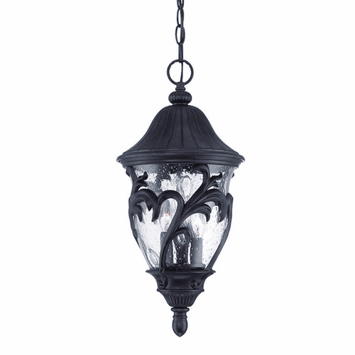 Acclaim Capri 3-Light Outdoor Hanging Lantern - Black Coral - 39216BC