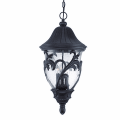 Acclaim Capri 3-Light Outdoor Hanging Lantern - Black Coral - 39226BC
