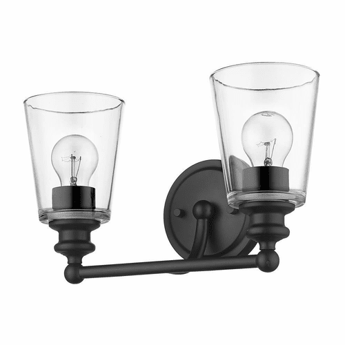 Acclaim Ceil 2-Light Bath Vanity Light - Matte Black - IN41401BK