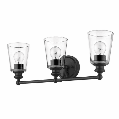Acclaim Ceil 3-Light Bath Vanity Light - Matte Black - IN41402BK
