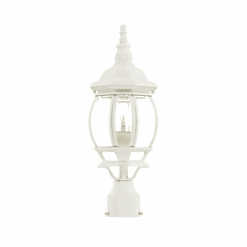 Acclaim Chateau 1-Light Outdoor Post Mount - Textured White - 5057TW