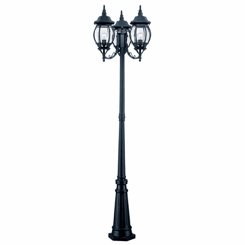 Acclaim Chateau 3-Light Outdoor Post Mount - Matte Black - 5179BK
