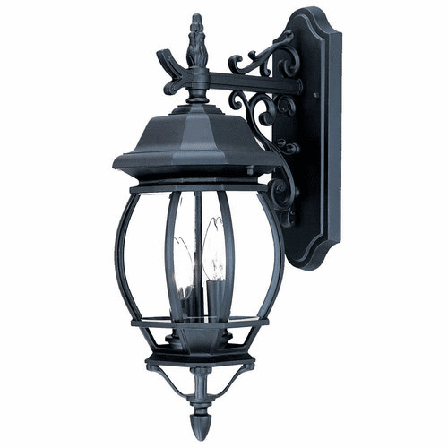 Acclaim Chateau 3-Light Outdoor Wall Light - Matte Black - 5152BK