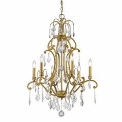 Acclaim Claire 3-Light Chandelier - Antique Gold - IN11356AG Acclaim Claire 3-Light Chandelier - Antique Gold - IN11356AG