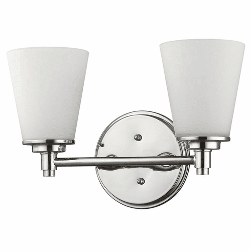 Acclaim Conti 2-Light Bath Vanity Light - Polished Nickel - IN41341PN