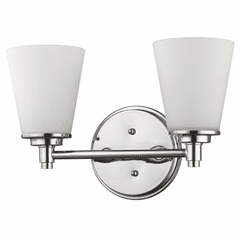 Acclaim Conti 2-Light Bath Vanity Light - Polished Nickel - IN41341PN