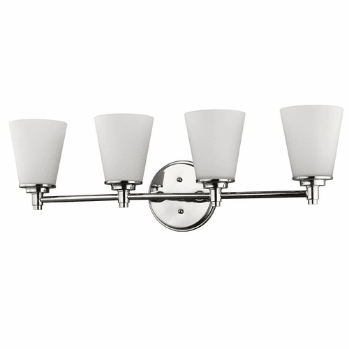 Acclaim Conti 4-Light Bath Vanity Light - Polished Nickel - IN41343PN