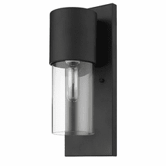 Acclaim Cooper 1-Light Outdoor Wall Light - Matte Black - 1511BK/CL Acclaim Cooper 1-Light Outdoor Wall Light - Matte Black - 1511BK/CL