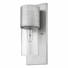 Acclaim Cooper 1-Light Outdoor Wall Light - Matte Nickel - 1511MN/CL