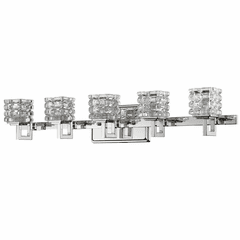 Acclaim Coralie 5-Light Bath Vanity Light - Polished Nickel - IN41317PN