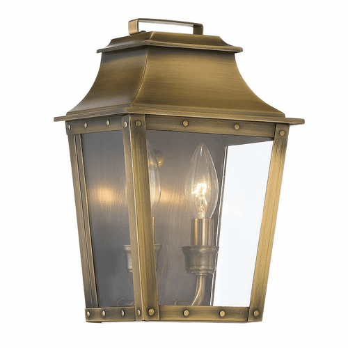 Acclaim Coventry 2-Light Outdoor Wall Light - Aged Brass - 8423AB