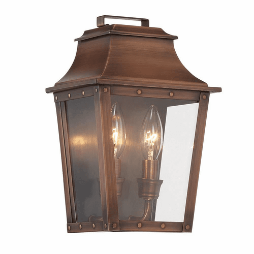 Acclaim Coventry 2-Light Outdoor Wall Light - Copper Patina - 8423CP