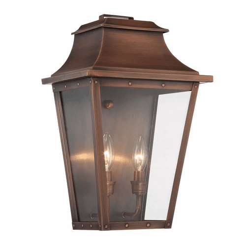 Acclaim Coventry 2-Light Outdoor Wall Light - Copper Patina - 8424CP