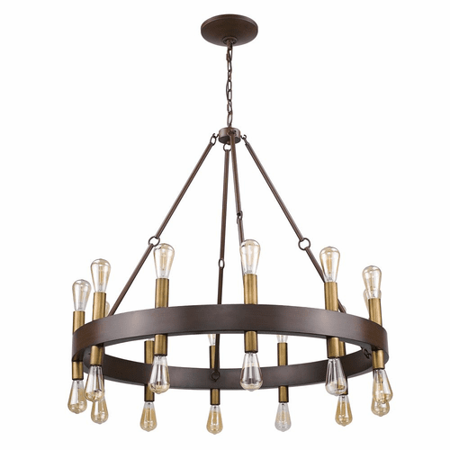 Acclaim Cumberland 24-Light Chandelier - Faux Wood Finish - IN11386W
