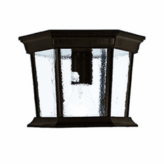 Acclaim Dover 1-Light Outdoor Flushmount - Burled Walnut - 5275BW