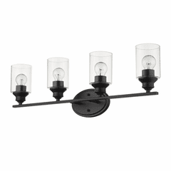 Acclaim Gemma 4-Light Bath Vanity Light - Matte Black - IN41453BK