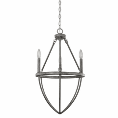 Acclaim Harlow 3-Light Chandelier - Ash - IN11390ASH