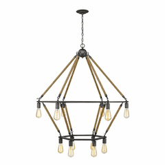 Acclaim Holden 12-Light Chandelier - Antique Gray - IN10056AGY
