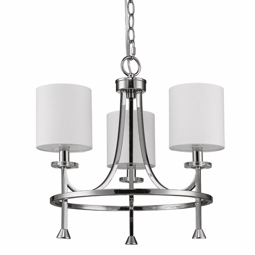 Acclaim Kara 3-Light Chandelier - Polished Nickel - IN11041PN
