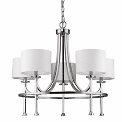 Acclaim Kara 5-Light Chandelier - Polished Nickel - IN11040PN