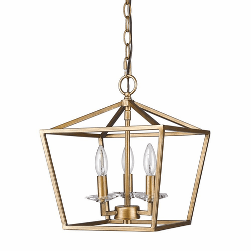 Acclaim Kennedy 3-Light Pendant - Antique Gold - IN11131AG