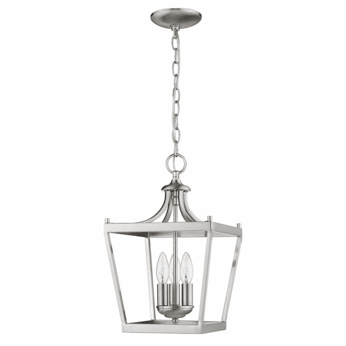 Acclaim Kennedy 3-LT Chandelier - Satin Nickel - IN11132SN