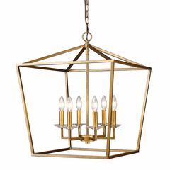 Acclaim Kennedy 6-Light Pendant - Antique Gold - IN11130AG