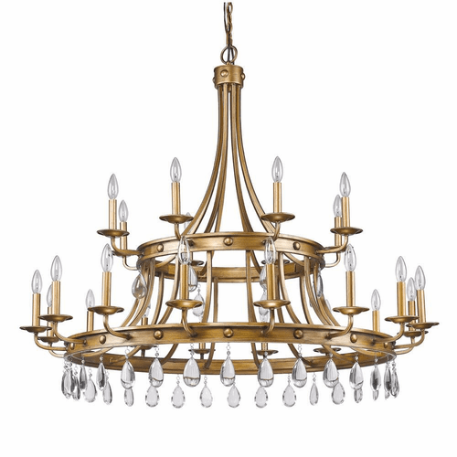 Acclaim Krista 24-Light Chandelier - Antique Gold - IN11028AG