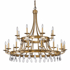 Acclaim Krista 24-Light Chandelier - Antique Gold - IN11028AG