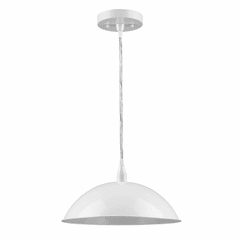 Acclaim Layla 1-Light Pendant - White - IN31451WH