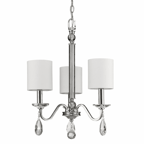 Acclaim Lily 3-Light Chandelier - Polished Nickel - IN11051PN