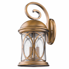 Acclaim Lincoln 3-Light Outdoor Wall Light - Antique Brass - 1531ATB