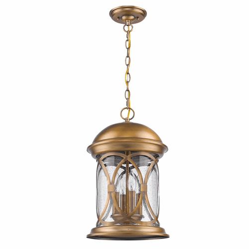 Acclaim Lincoln 4-Light Outdoor Hanging Lantern - Antique Brass - 1533ATB