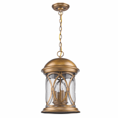 Acclaim Lincoln 4-Light Outdoor Hanging Lantern - Antique Brass - 1533ATB Acclaim Lincoln 4-Light Outdoor Hanging Lantern - Antique Brass - 1533ATB
