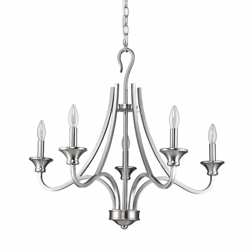 Acclaim Michelle 5-Light Chandelier - Satin Nickel - IN11255SN