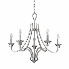 Acclaim Michelle 5-Light Chandelier - Satin Nickel - IN11255SN