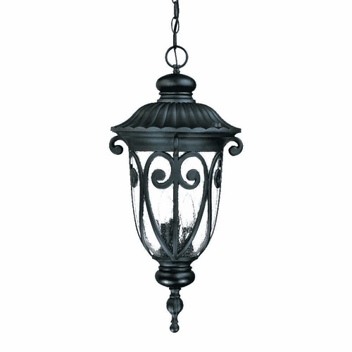 Acclaim Naples 3-Light Outdoor Hanging Lantern - Matte Black - 2126BK