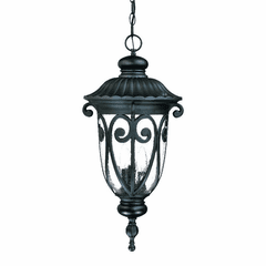 Acclaim Naples 3-Light Outdoor Hanging Lantern - Matte Black - 2126BK