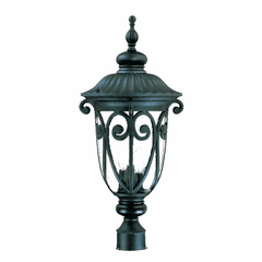 Acclaim Naples 3-Light Outdoor Post Mount - Matte Black - 2127BK