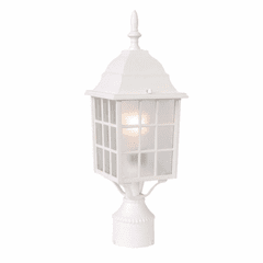 Acclaim Nautica 1-Light Outdoor Post Mount - Textured White - 5307TW