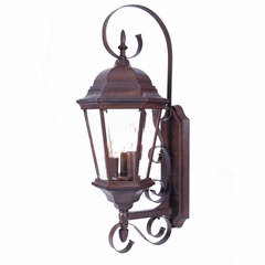 Acclaim New Orleans 3-Light Outdoor Wall Light - Burled Walnut - 5413BW