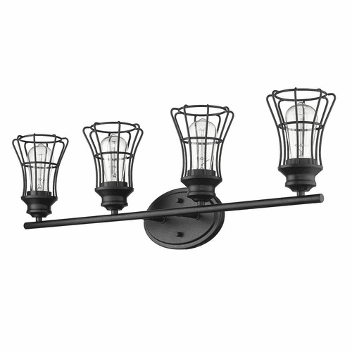 Acclaim Piers 4-Light Bath Vanity Light - Matte Black - IN41283BK