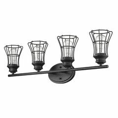 Acclaim Piers 4-Light Bath Vanity Light - Matte Black - IN41283BK